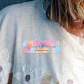 Porte-nom Pastel tendance Moderne Chic Fancy Calligraphie