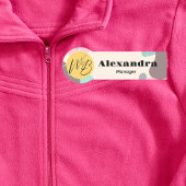 Porte-nom Pastel Wave Modern Business Restaurant Employé