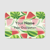 Porte-nom Pâte de pastèque Arrière - plan sans joint (Devant)