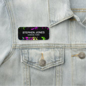 Porte-nom Peinture fraîche Retro Neon (En situation)