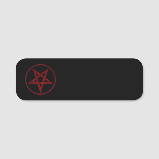 Porte-nom Pentagram Red Devil (Devant)