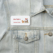 Porte-nom Père Noël avec Sleigh et Reindeer Personnalisé  (En situation)