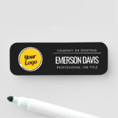 Porte-nom Personalized Company Logo | Custom Business (En situation)