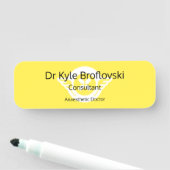 Porte-nom Personnalisable Bonjour mon nom est Dr. (En situation)