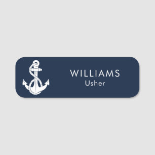 Porte-nom Personnalisé pour l'équipage du bateau, personnel