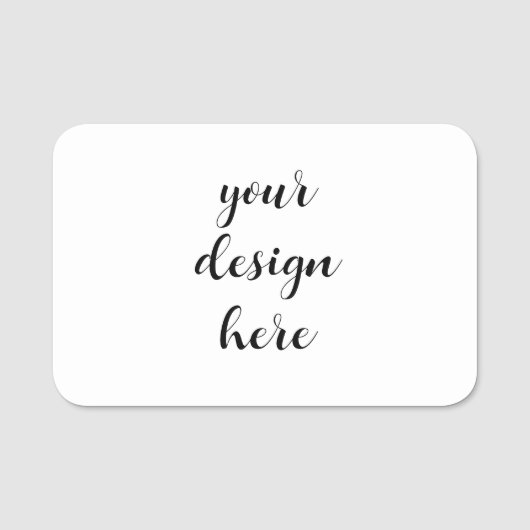 Porte-nom Personnaliser (Devant)