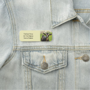 Porte-nom Personnalisez cette adorable chèvre d'élevage