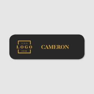 Porte-nom Personnel de l'employé du logo d'entreprise de bas