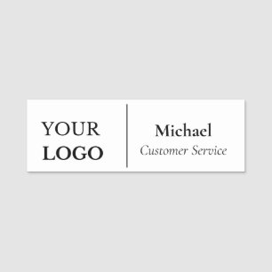 Porte-nom Personnel de l'employé du logo personnalisé