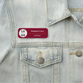 Porte-nom Personnel d'hôtel à logo personnalisé Magnétique (En situation)