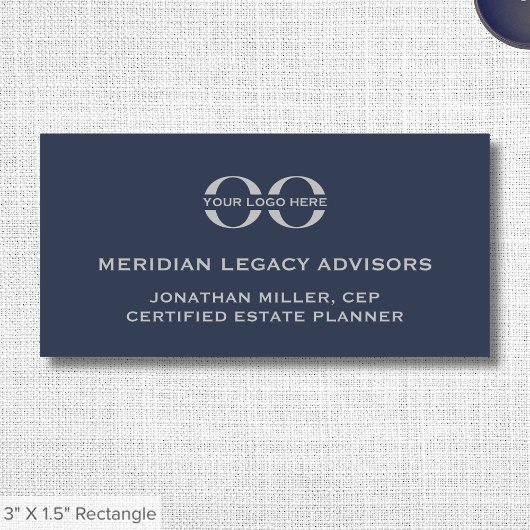 Porte-nom Personnel du logo de la société classique