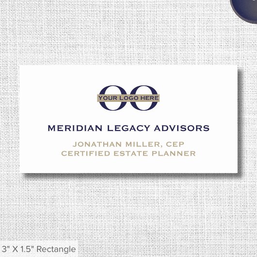 Porte-nom Personnel du logo de l'entreprise