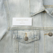 Porte-nom Personnel Employé Moderne Élégant Professionnel (En situation)