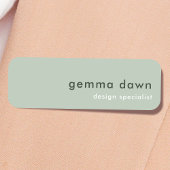 Porte-nom Petit Sage vert professionnel