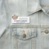 Porte-nom Photo d'employé moderne (En situation)