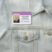 Porte-nom Photo simple du logo de l'employé (En situation)