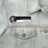 Porte-nom Photographie personnalisée professionnelle blanche (En situation)