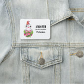 Porte-nom Pingouin de Noël mignon à Santa Hat (En situation)