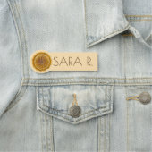 Porte-nom Pithivier French Puff Pie Pie Pâtisserie Boulanger (En situation)