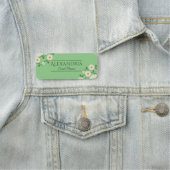 Porte-nom Planificateur d'événements Floral Daisy personnali (En situation)