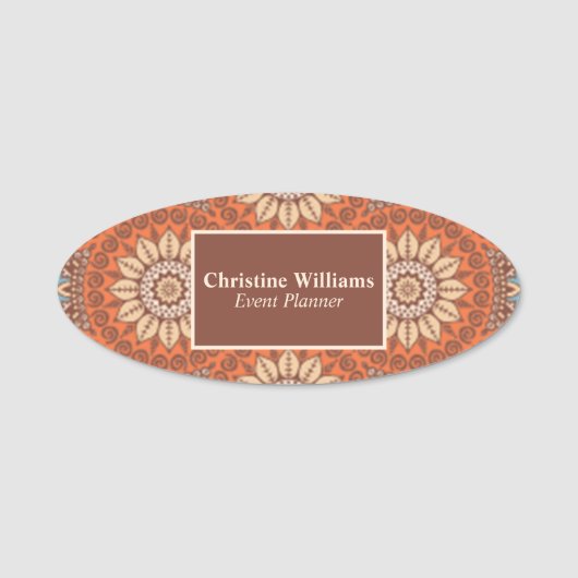 Porte-nom Planificateur d'événements professionnel classique (Devant)