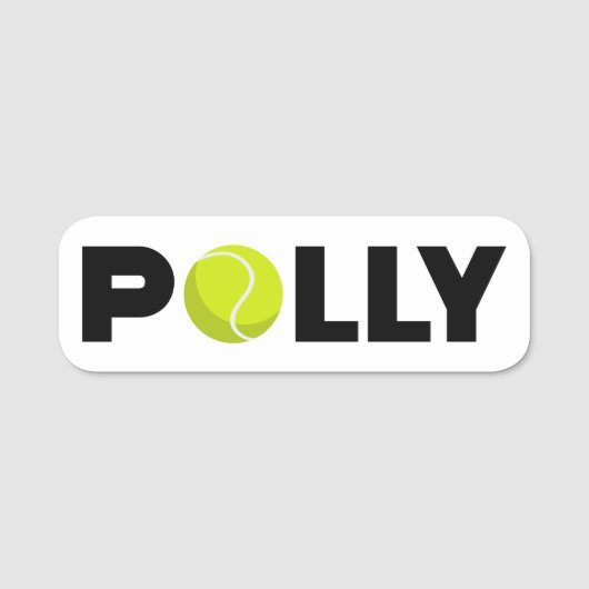 Porte-nom Polly Tennis (Devant)