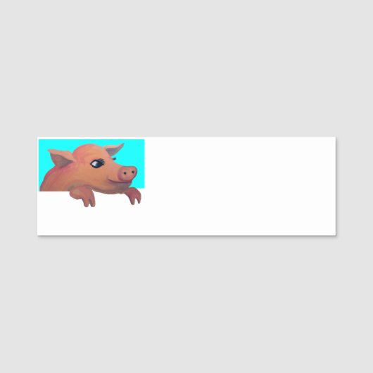 Porte-nom porc mignon (Devant)