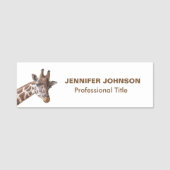 Porte-nom Portrait de Giraffe (Devant)