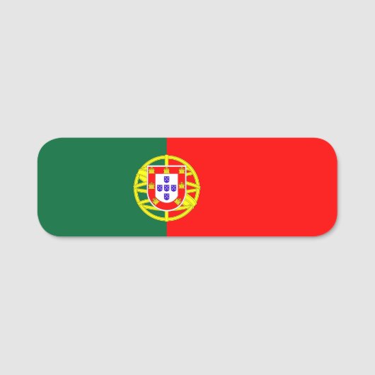 Porte-nom portugal country flag symbol (Devant)
