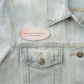 Porte-nom Poste de personnel personnalisé moderne (En situation)