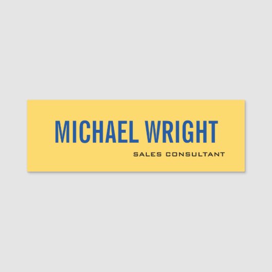 Porte-nom Poste de personnel personnalisé moderne (Devant)