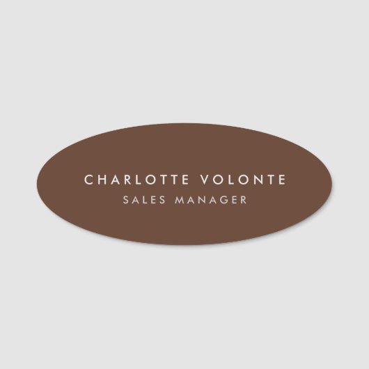 Porte-nom Poste de personnel personnalisé moderne (Devant)