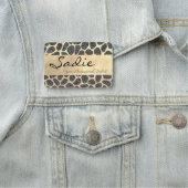 Porte-nom Poster de animal d'écorce de bonbons (En situation)