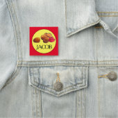 Porte-nom Poulet Nuggets Ketchup Junk Fast Food Foin (En situation)