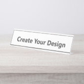 Porte-nom pour bureau (Devant)