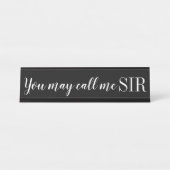 Porte-nom pour bureau (Devant)