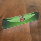 Porte-nom Pour Bureau [110] Le rite écossais Double-a dirigé Eagle (Taille)