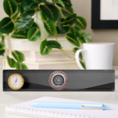 Porte-nom Pour Bureau [110] Vegvisir - Viking Silver Magic Runic Compass