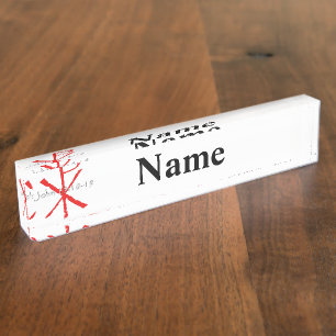 Porte-nom Pour Bureau 15h18 de John - 19