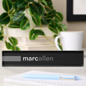 Porte-nom Pour Bureau 519 modernes faits sur commande (gris)