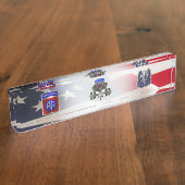 Porte-nom Pour Bureau 82e division aéroportée DAD (Taille)