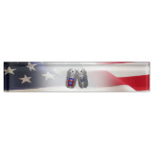 Porte-nom Pour Bureau 82nd Airborne Division  (Devant)
