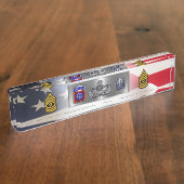 Porte-nom Pour Bureau 82nd Airborne Division First Sergeant (Taille)