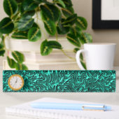 Porte-nom Pour Bureau A l'air de jade vert texturé de mur