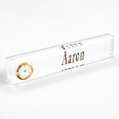 Porte-nom Pour Bureau Aaron Boys Nom Logo,