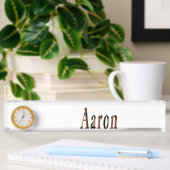 Porte-nom Pour Bureau Aaron Boys Nom Logo,