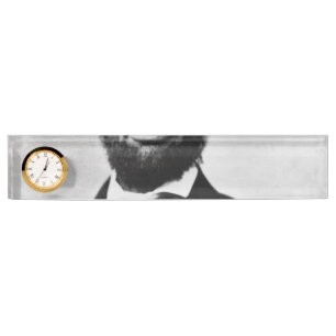 Porte-nom Pour Bureau Abraham Lincoln Portrait