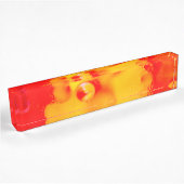 Porte-nom Pour Bureau Abréviation rouge