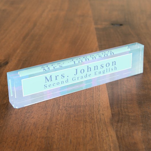 Porte-nom Pour Bureau Abstrait (Taille)