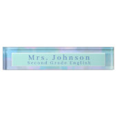 Porte-nom Pour Bureau Abstrait (Devant)